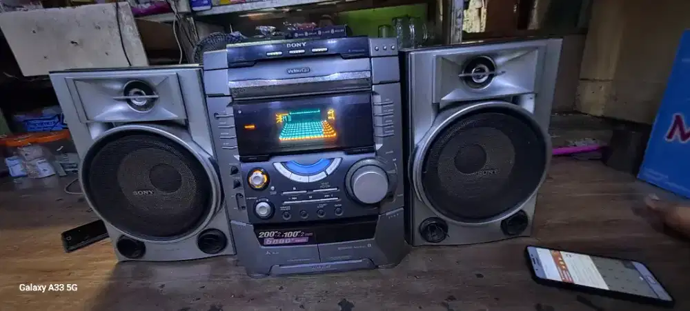 HEAD sony mhc-vx88 + speaker sony ss gnz9D (speakernya 8 inch)