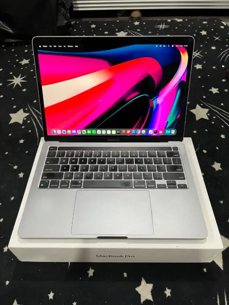 MacBook Pro M1 16/256 fullset warna grey