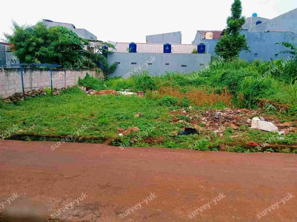 Tanah Lt 210 m2 SHM Strategis Bebas Banjir Akses Luas - Area dekat  Graha Raya Tangerang Selatan