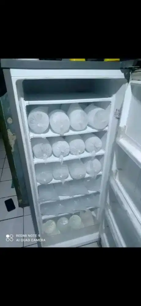 Jual bu freezer kulkas ukuran 6 rak normal no kendala