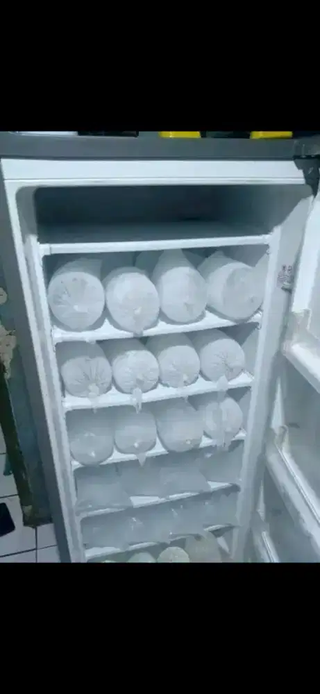 Jual bu freezer kulkas ukuran 6 rak normal no kendala