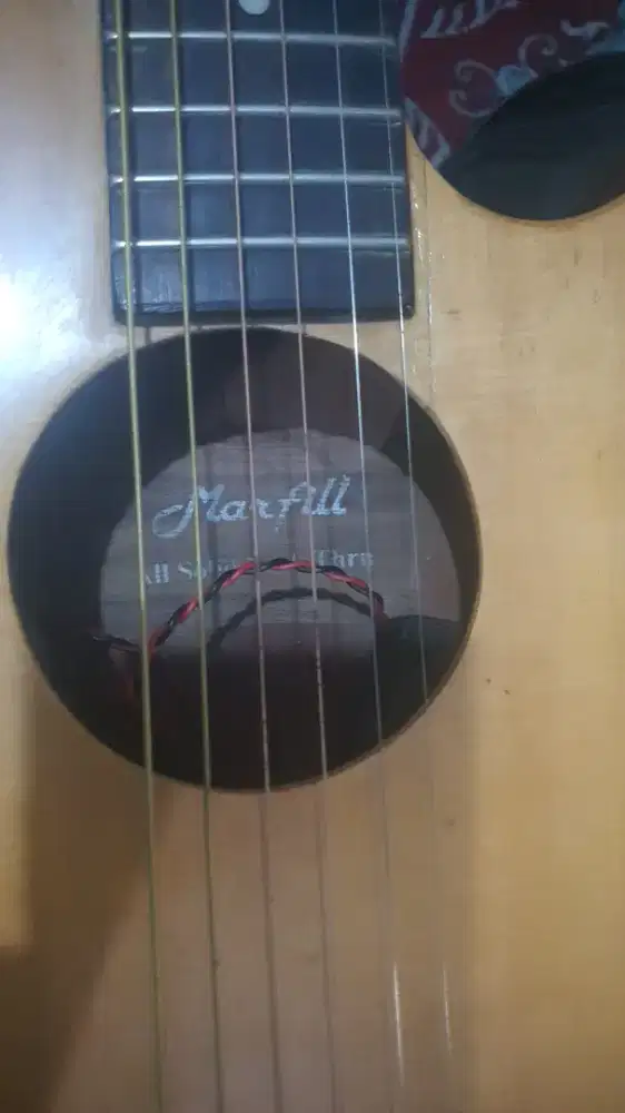 gitar akustik elektrik bobokan merk marfil preamp fishman