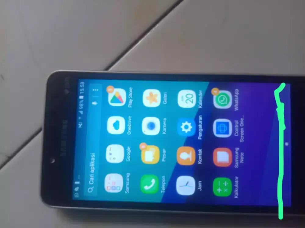 Tinggal make aja Samsung J2prem pemakaian.minus tc yang di tandaain