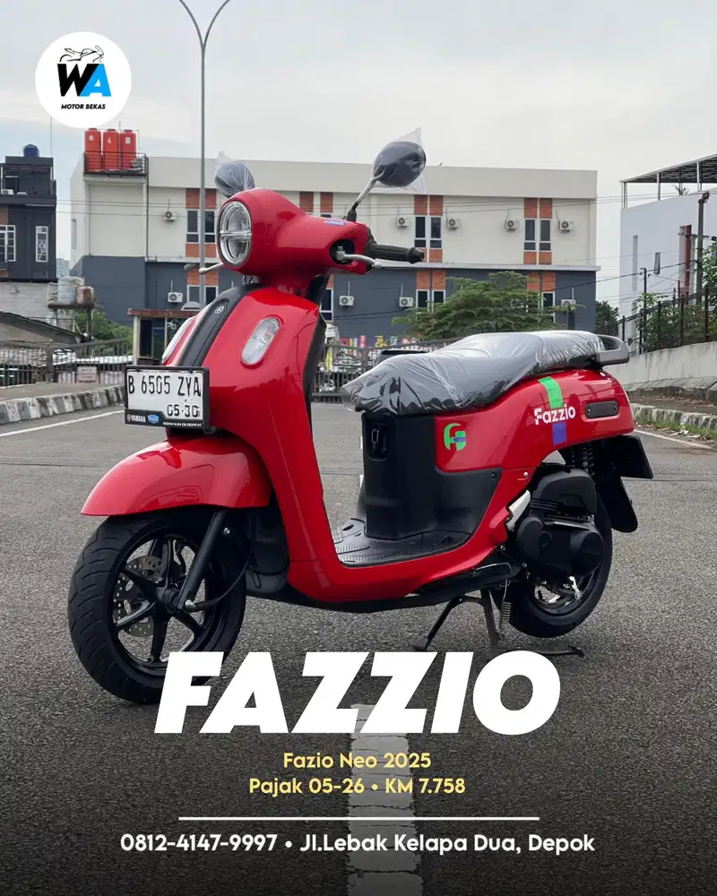 DP 500 RIBU Yamaha Fazio Neo Hybrid Tahun 2025 Cash/Kredit