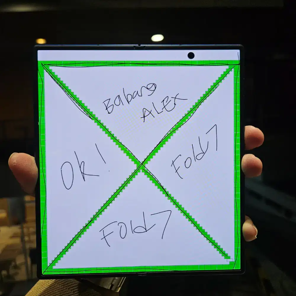 LCD SAMSUNG Z FOLD 7 ORIGINAL BEKAS COPOTAN NORMAL NO MINUS