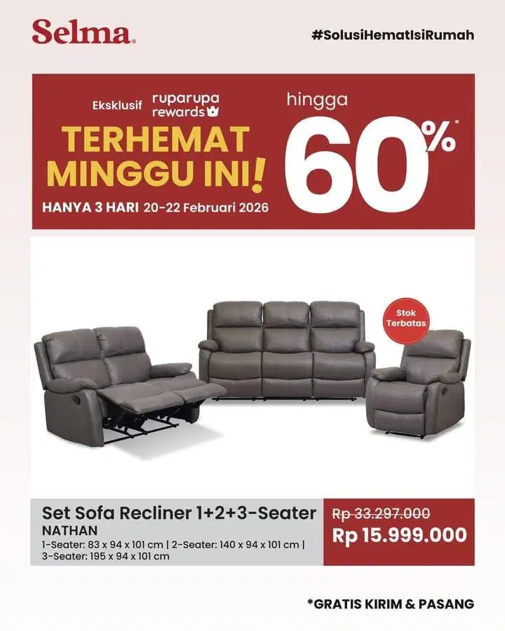 Sofa set murah bisa kredit