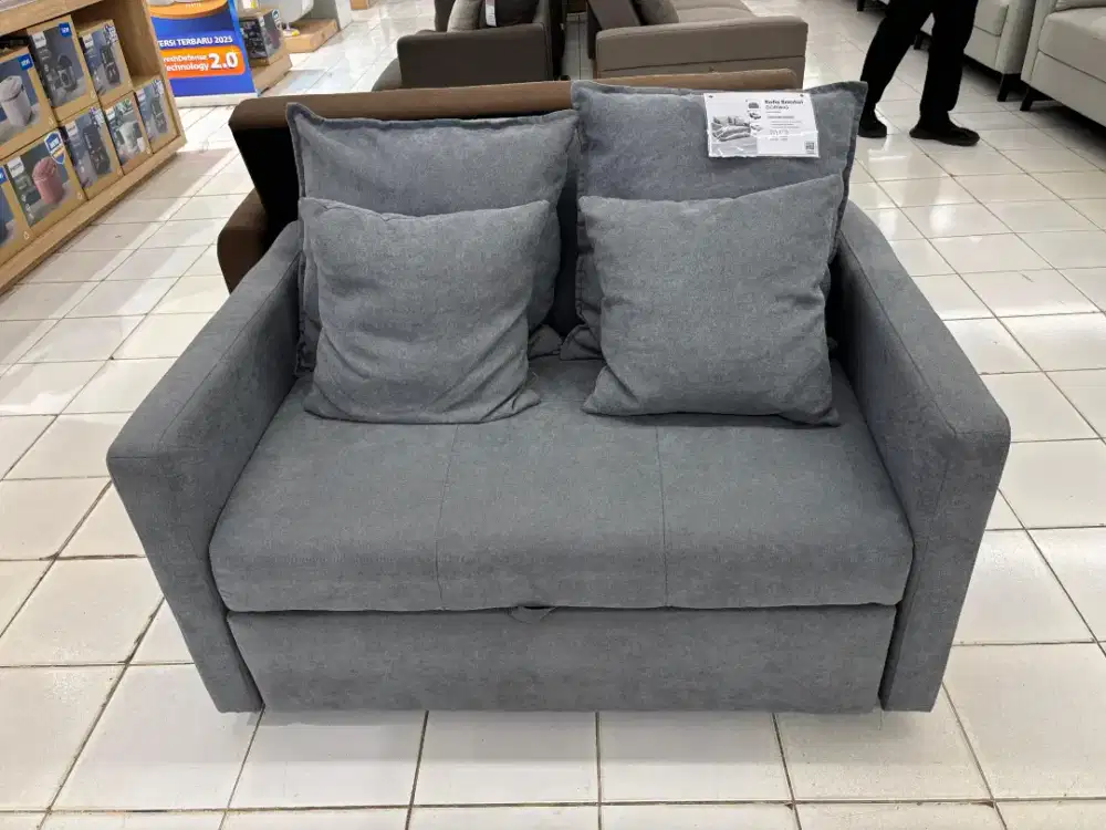 PROMO Sofa Bed GORWIG Abu-Abu – Diskon 1 Juta | Free Kirim & Pasang