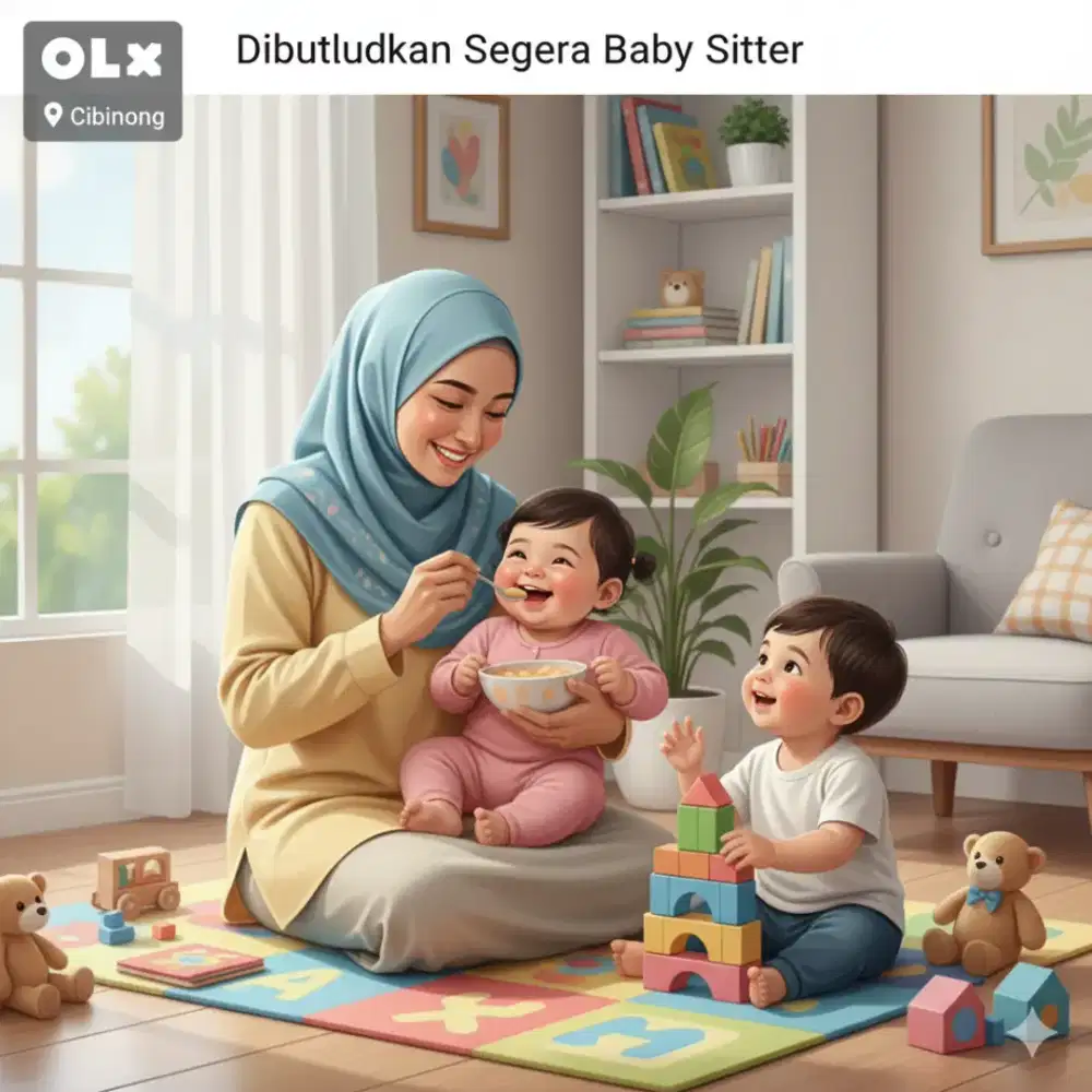 Dibutuhkan Segera Baby Sitter Pengasuh 2 Anak di Cibinong