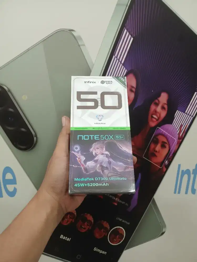 [ Fast respon WA ] Infinix Note 50x 5G 8+8/256 Garansi resmi 1thn
