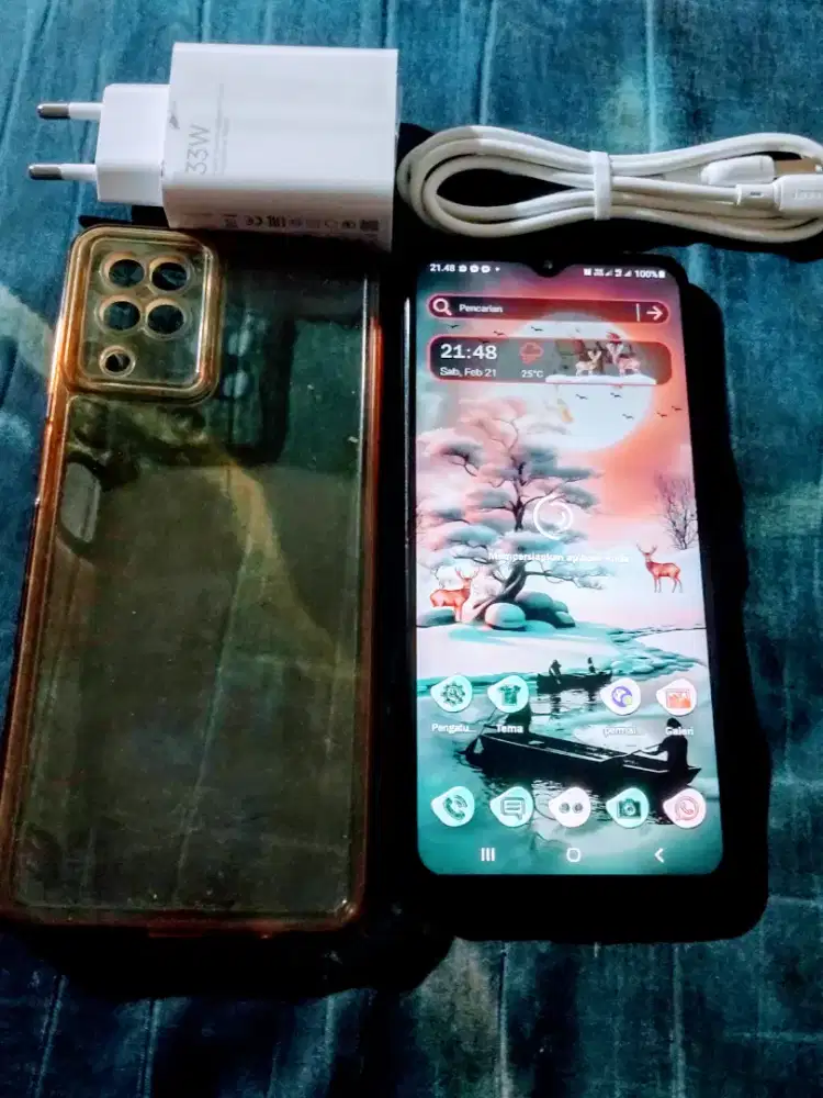 Samsung a12 ram 4+6/128,hp plus chager