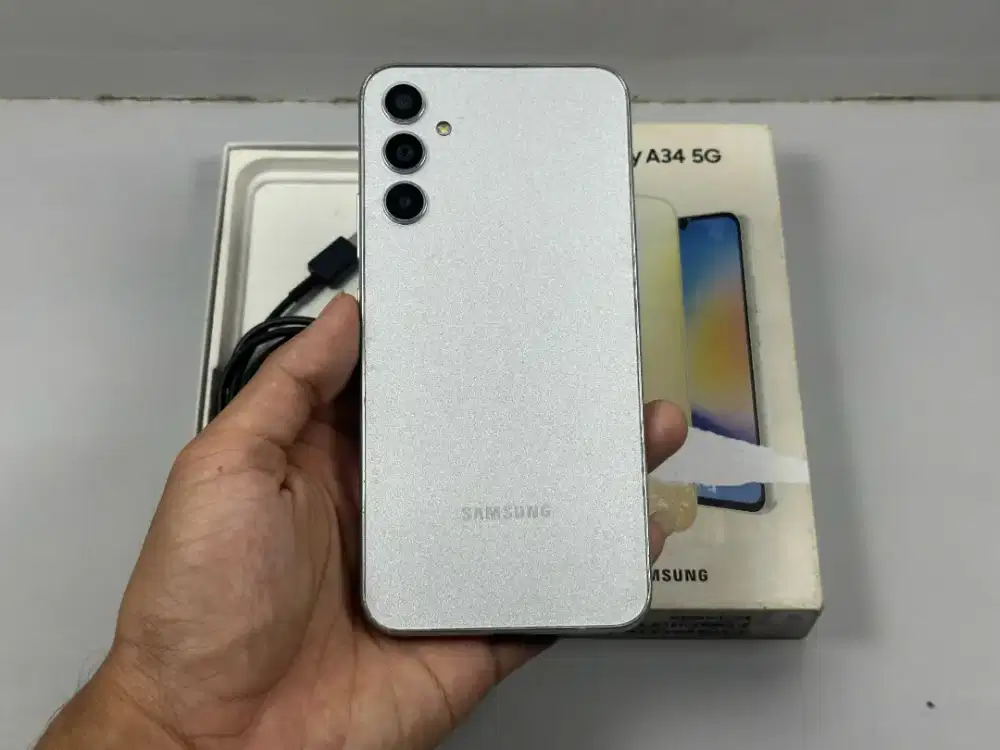 Samsung Galaxy A34 5G NFC 8/256 Mulus Fullset Resmi SEIN