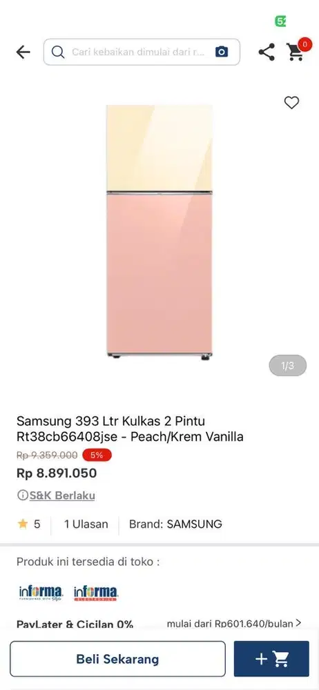 kulkas samsung 2 pintu