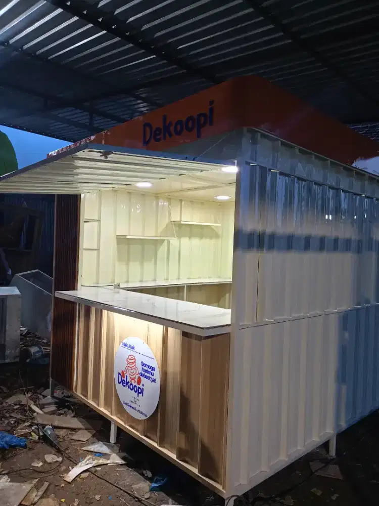 Rombong gerobak booth kontainer container