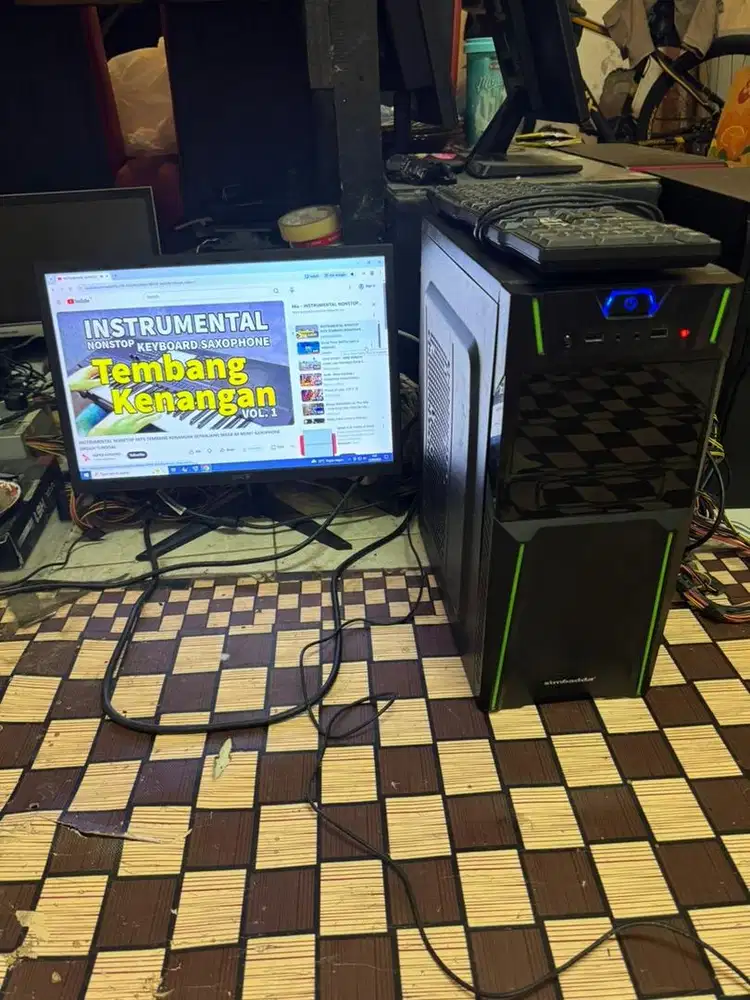 cpu fullset cpu H81 gen4 plus monitor led 20 in hdmi .