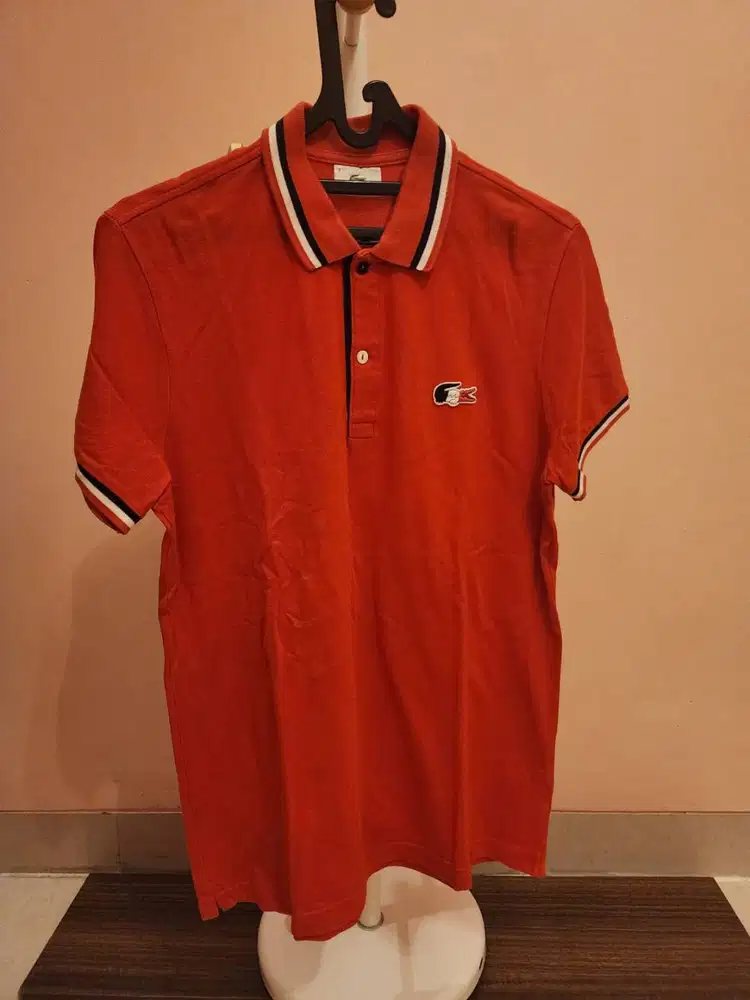 Kaos Berkerah Poloshirt Lacoste Motif