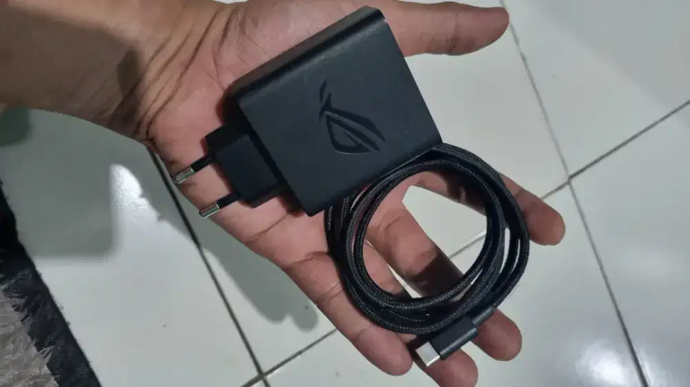 Chargwr C to C original cabutan/bawaan Asus ROG 65watt