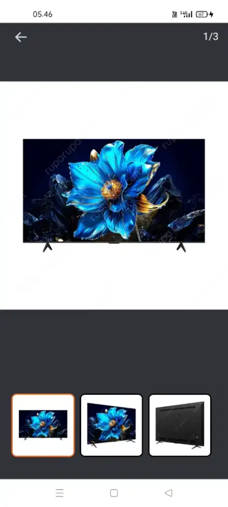 Tcl 65inc Qled 4k google tv