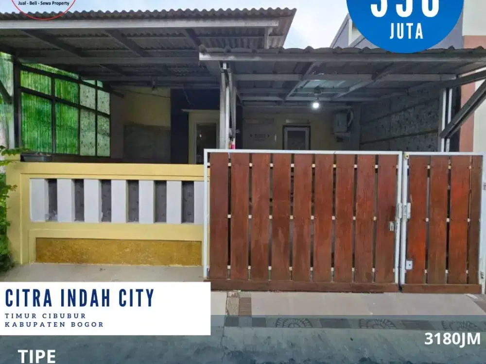 Dijual rumah dicitra indah city jonggol rumah siap huni full furnished