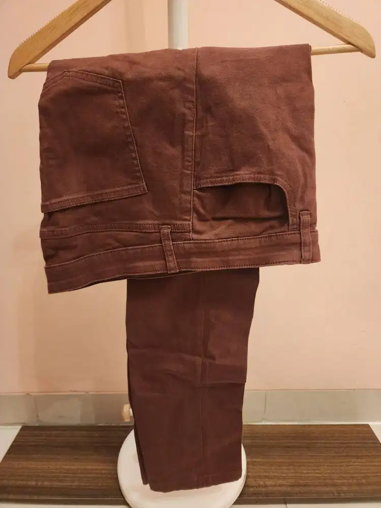 Celana Jeans Coklat Uniqlo