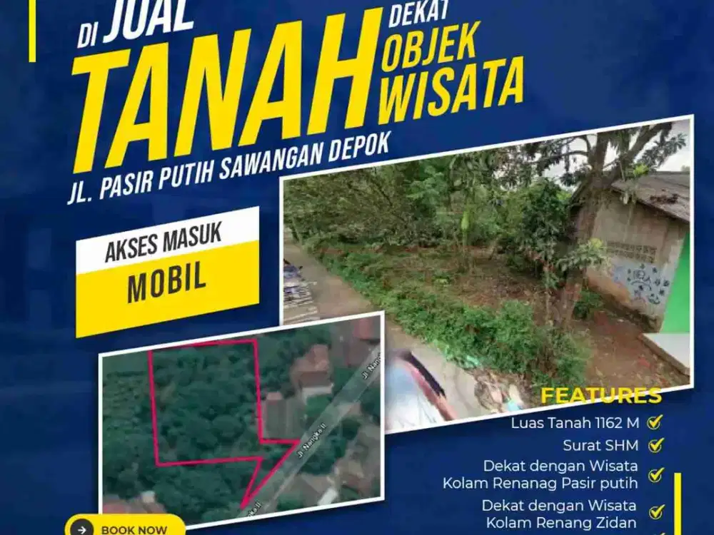 Dijual tanah di sawangan depok jawa barat