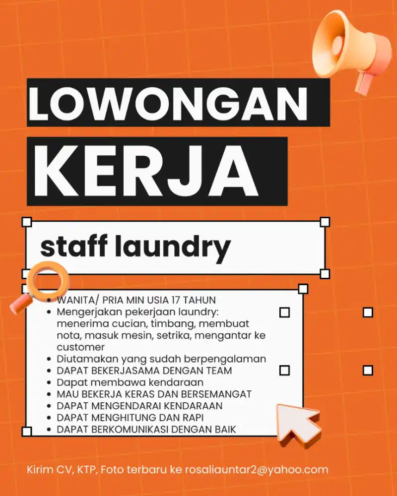 LOKER PEGAWAI LAUNDRY