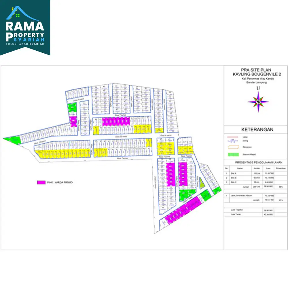KAVLING ISTIMEWA WAYKANDIS DI DALAM KOMPLEK PERUMAHAN BOGENVIL DP MURA