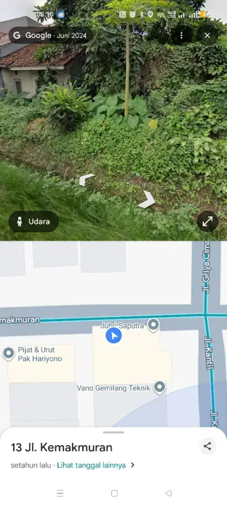 Jual Tanah Bekas Rumah 60m2 dalam Perumahan