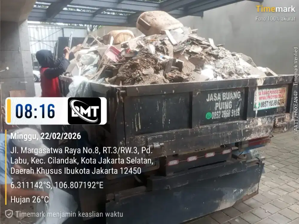 Jasa buang puing dan angkut sampah