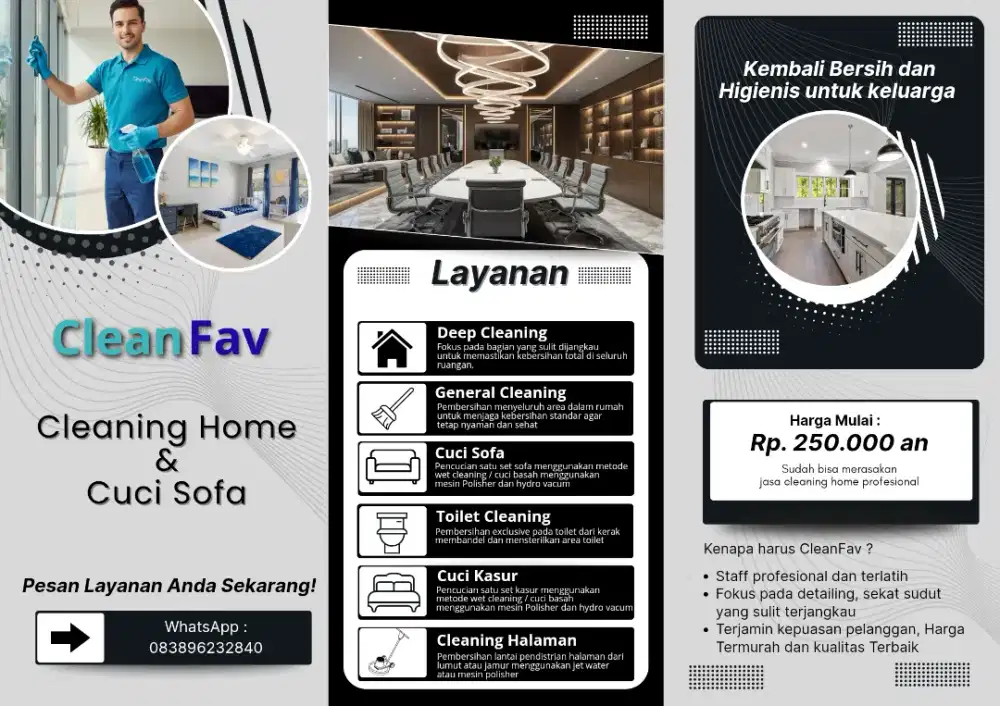 JASA HOME CLEANING & CUCI SOFA PROFESIONAL