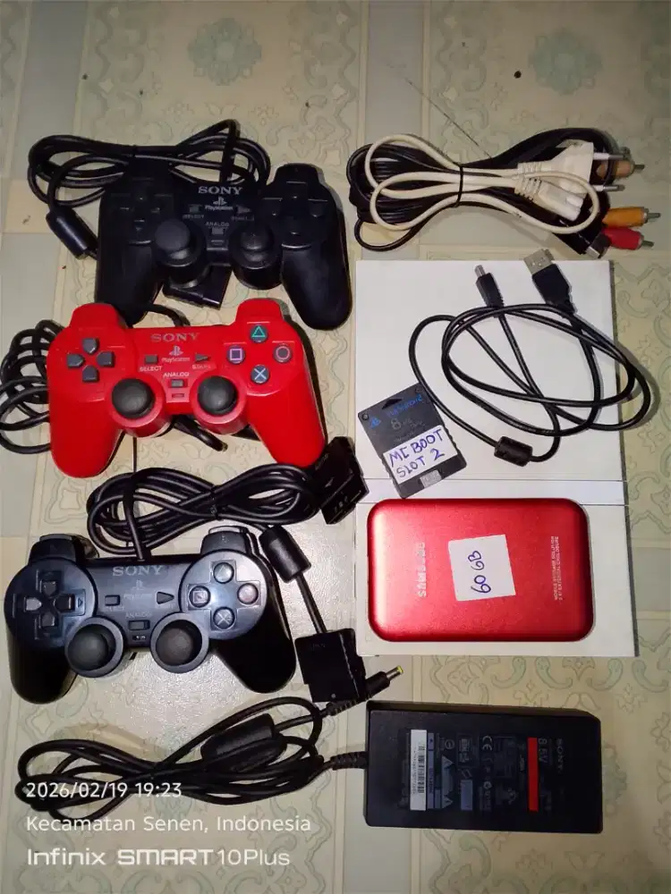 Ps2 slim MC boot HDD 60 GB 54 game