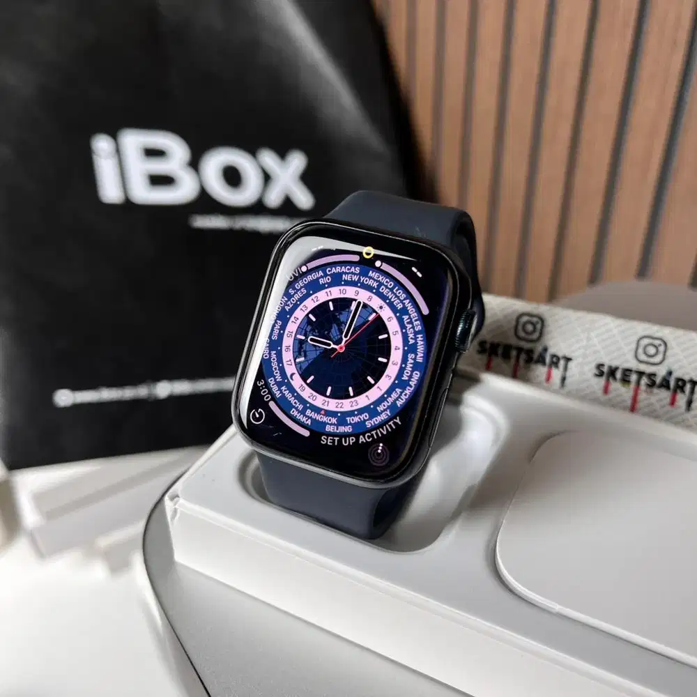 Apple Watch Series 9 45mm iBox Black iwatch Battery Health 98%