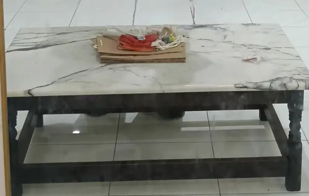 d jual meja murah ruang tamu marmer