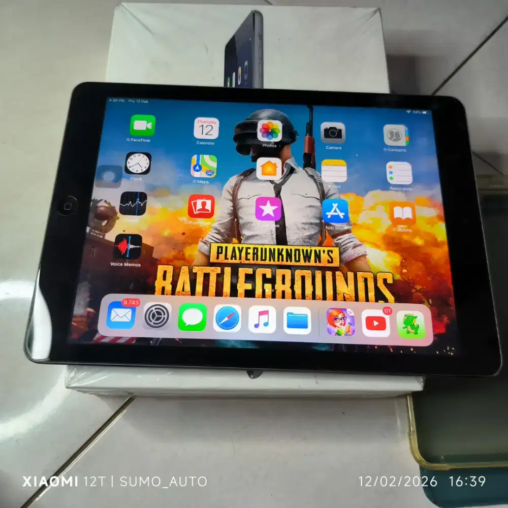 BEKAS PAKAI PRIBADI APPLE IPAD AIR 1 WIFI 16GB space gray