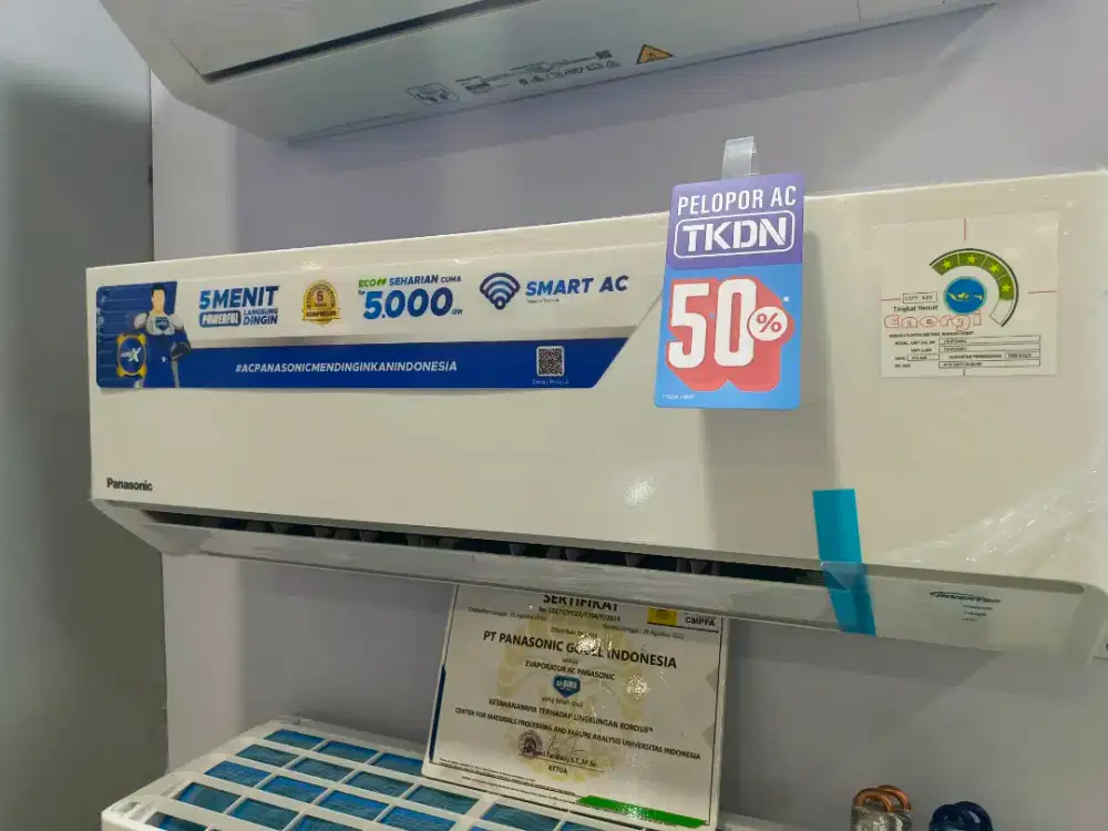 Kredit AC panasonic 1/2pk inverter CS-PU55AKJ