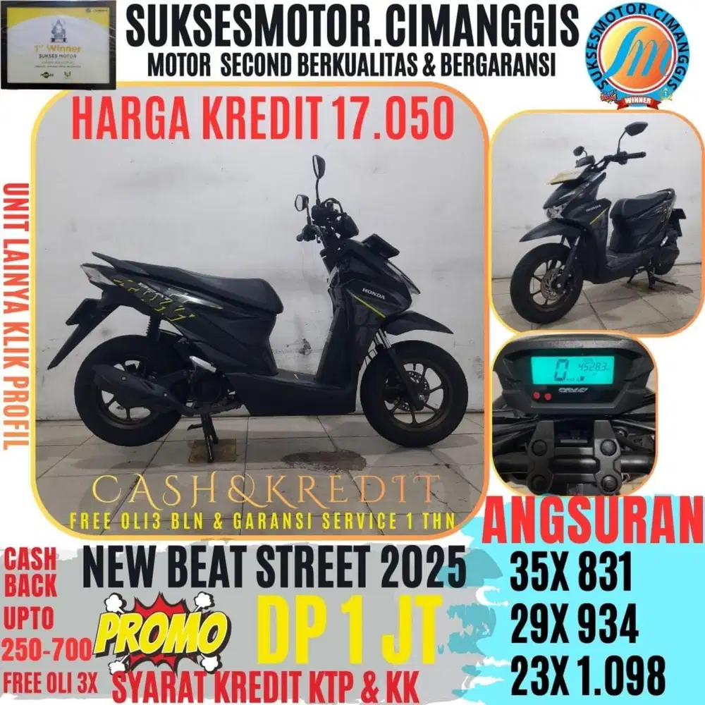 DP 1 JT NEW BEAT STREET CASHBACK UPTO700RBU FREEOLI3X BERGARANSI