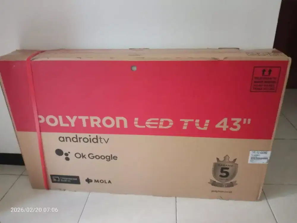 Android Led TV 43 Polytron, Full HD, Digital Tv, Baru, Garansi& TT