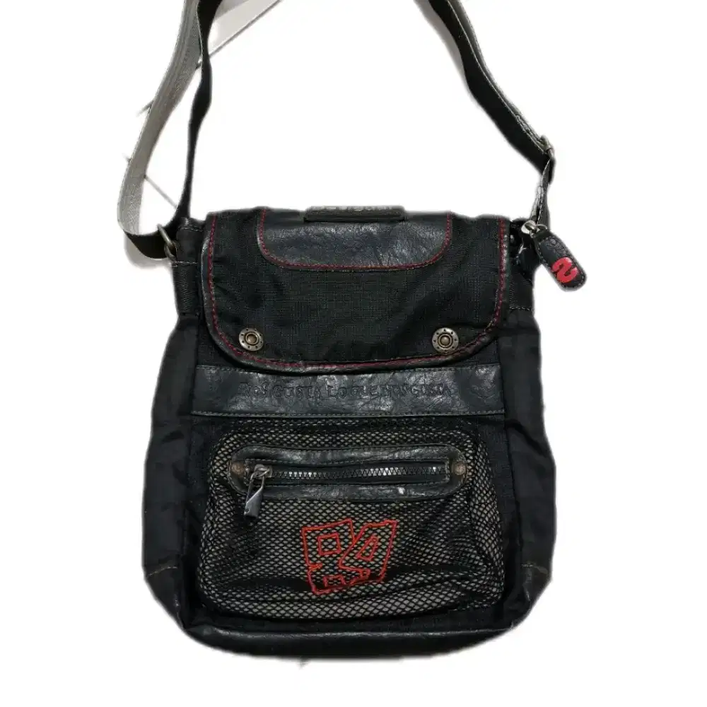 Sling bag /tas selempang pria desigual original hitam genuine Leather