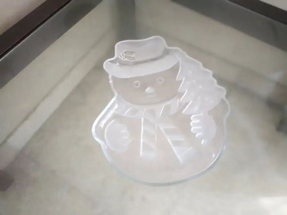 Piring saji kaca santa