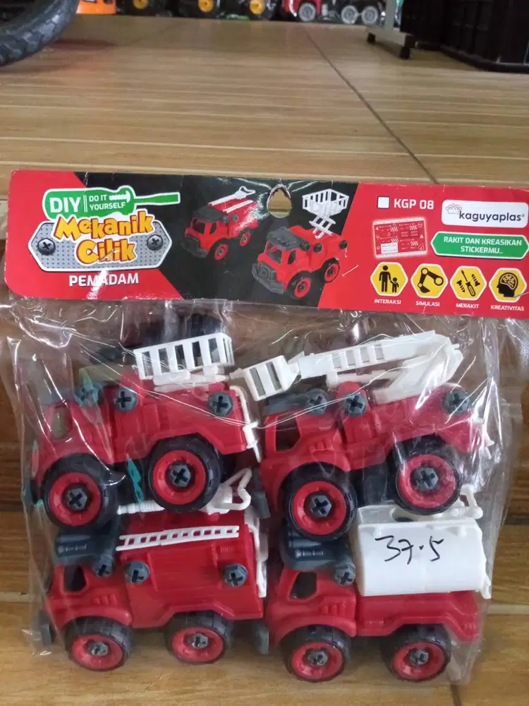 mainan anak set konstruksii obeng isi 4