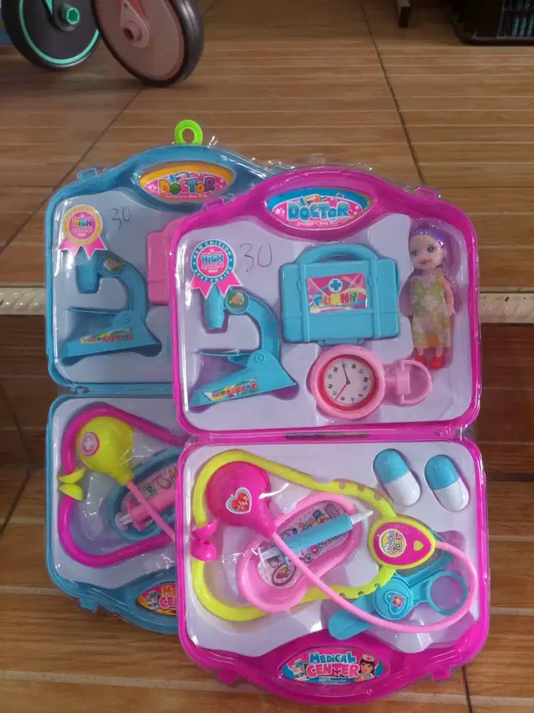 mainan anak set dokterr koper