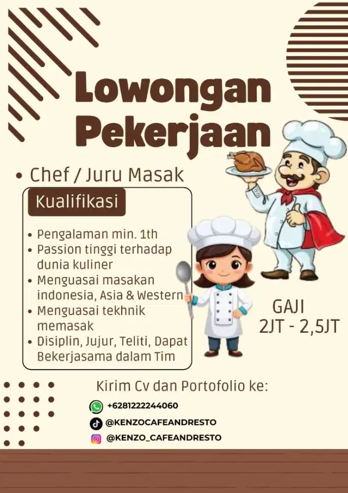 Lowongan Kerja Cafe & Resto