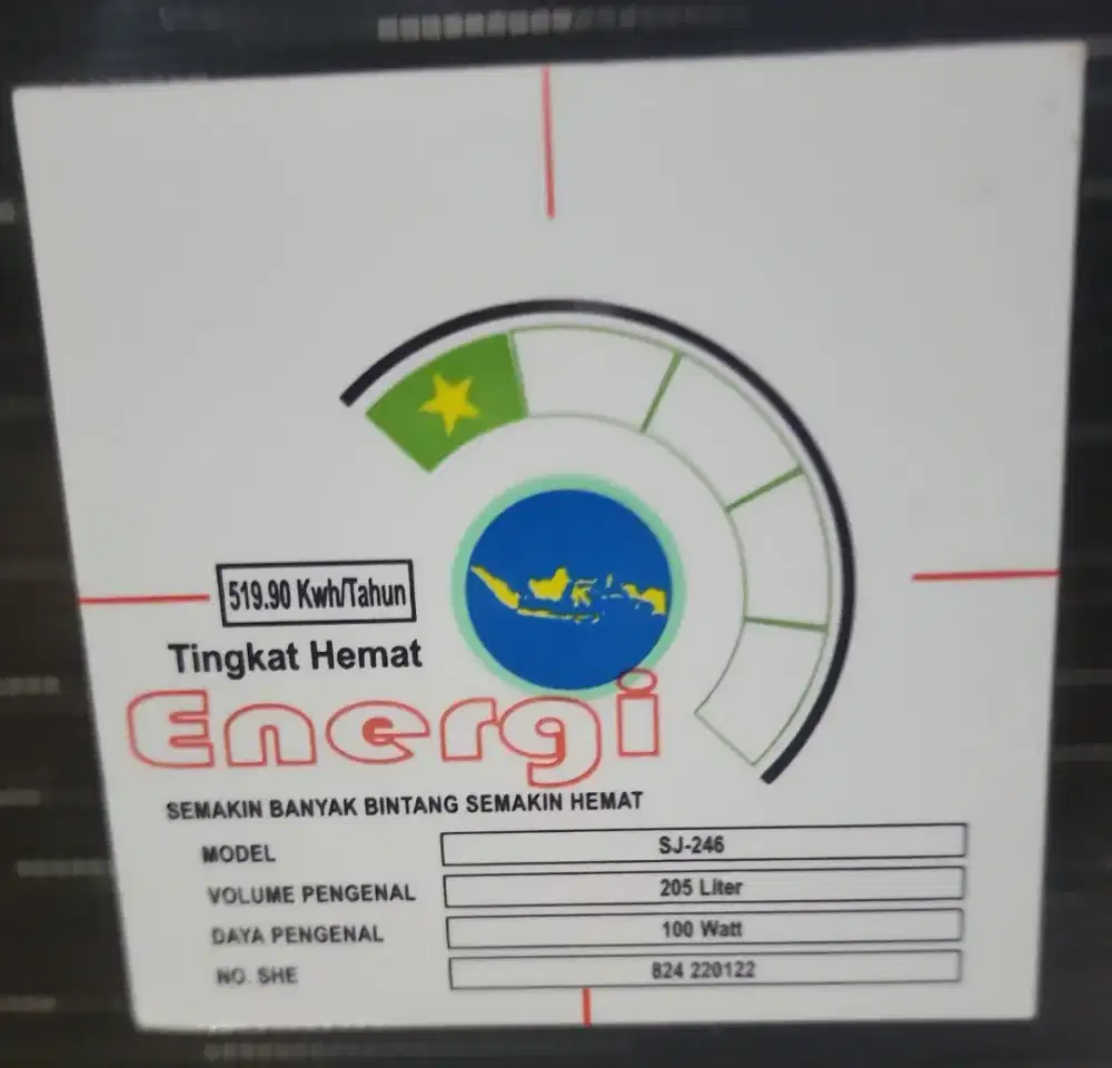 KULKAS 2 PINTU SHARP SJ-246