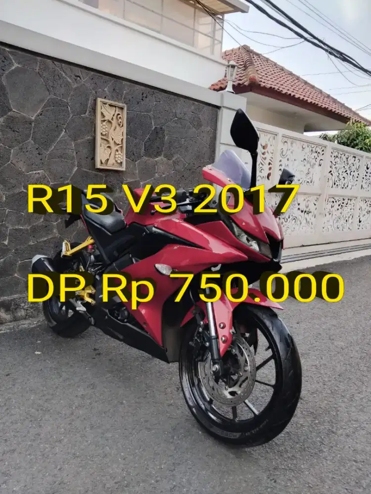 R15 V3 2017. Pajak ON. Standar. Mulus. Mesin OK. Cash/Kredit/TT