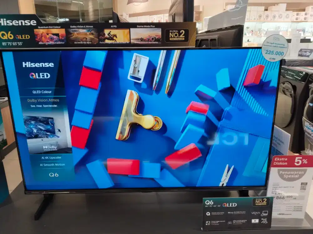 HISENSE QLED SMART TV 4K 43