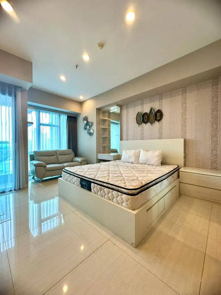 SEWA APARTEMEN STUDIO LARIZ MANSION FULL INTERIOR SIAP HUNI LANGSUNG