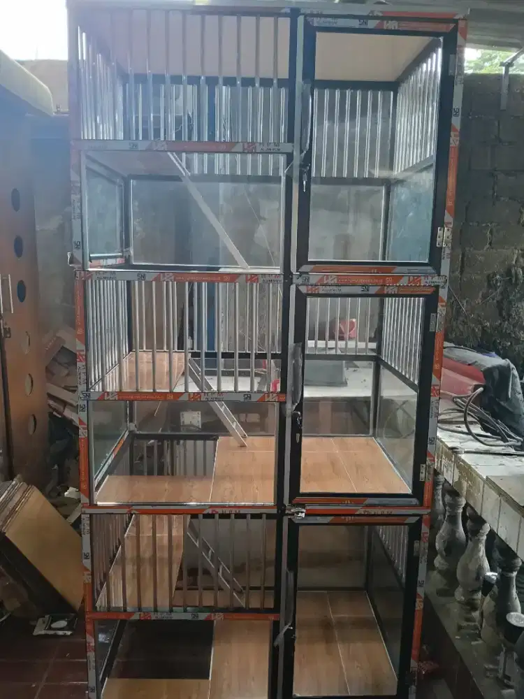 Kandang kucing aluminium