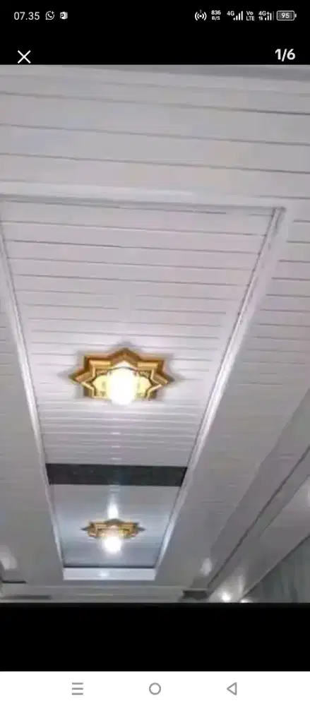 Plapon pvc terpasang.