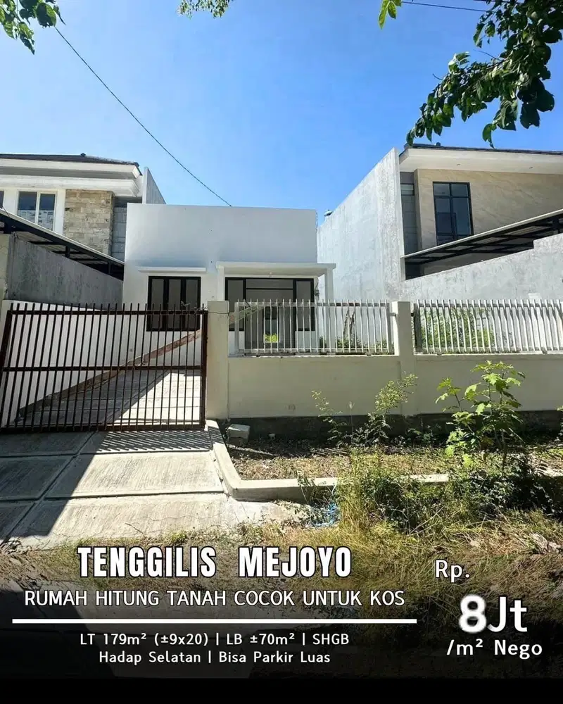 DIJUAL RUMAH TENGGILIS MEJOYO SELATAN DEKAT UBAYA! COCOK UNTUK KOS!