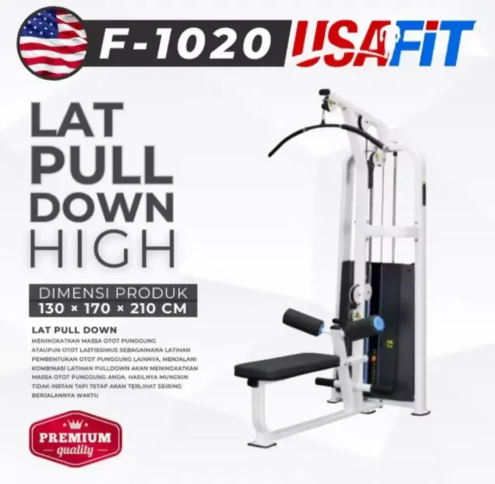Lat puldown machine high import F-1020