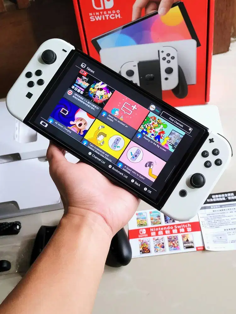 Nintendo Switch OLED OFW Original Fullset Second Preloved Like New